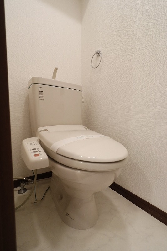 清潔感のあるトイレですね。