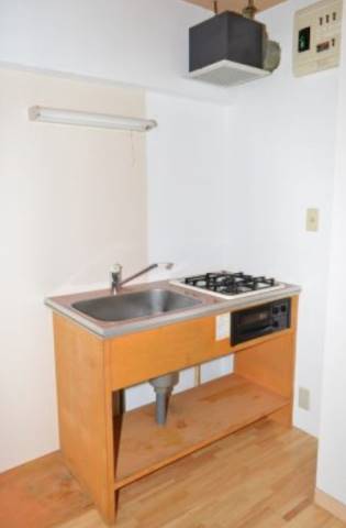 二口コンロも付いてます。