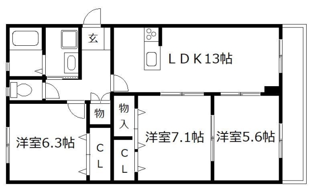 間取り、設備、写真は現況を優先します