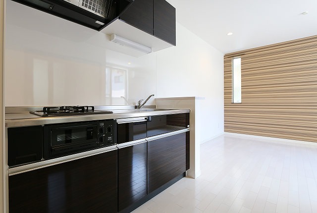 キッチンのグレードもファミリー物件なみです