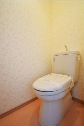 清潔感のあるトイレですね。