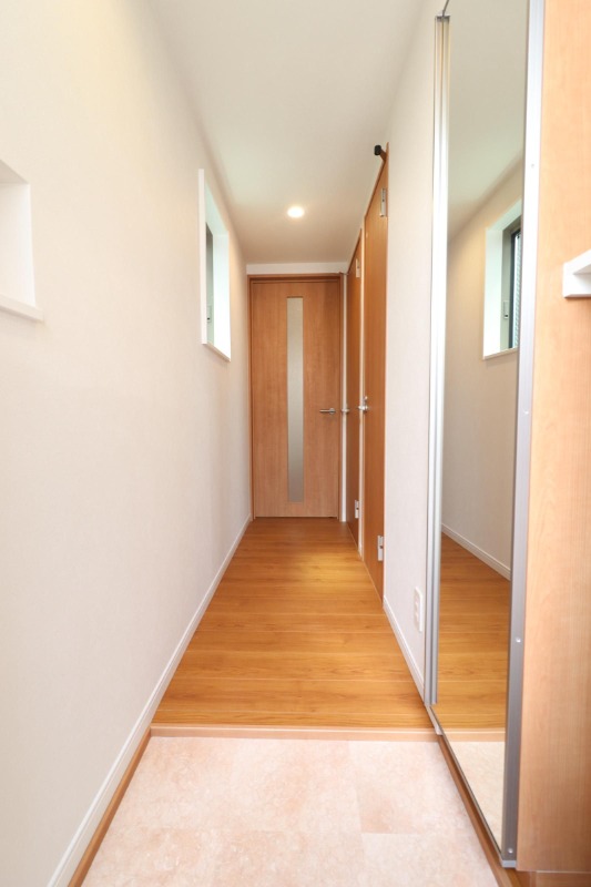 開放感のある玄関です