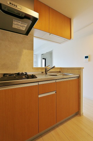 2口のシステムキッチンで料理がはかどりますね