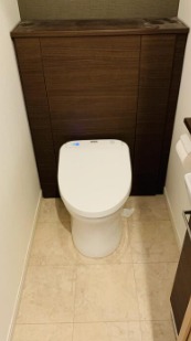 清潔感のあるトイレですね