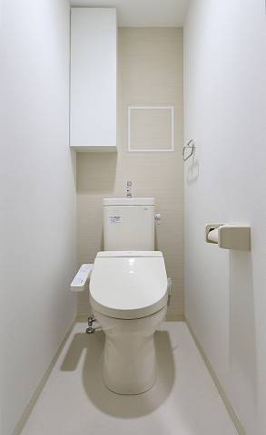 清潔感のあるトイレですね