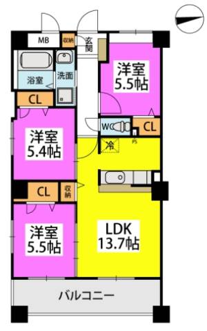 間取や内装は現状を優先します。