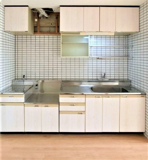 2口ガスコンロ設置予定。