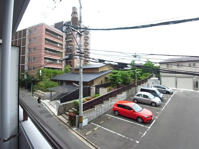 バルコニーからの景色です。