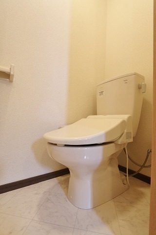 清潔感のあるトイレですね