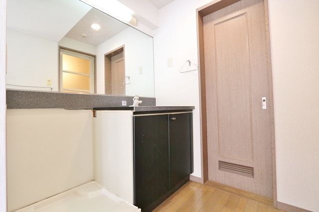 独立洗面台は嬉しいですね