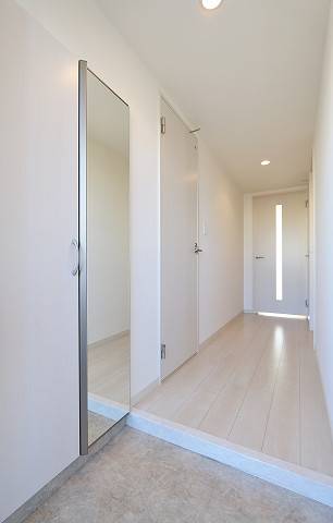 開放感のある玄関です