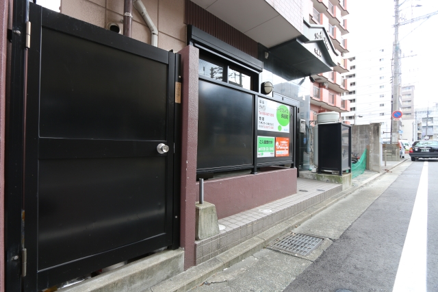 共用のごみ置き場です