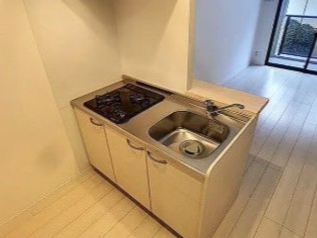 コンロ付きのシステムキッチンです