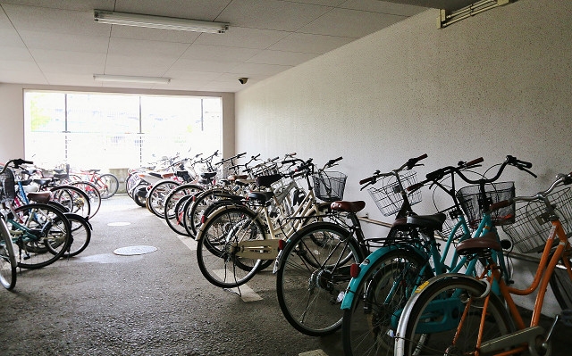 バイクも置けます