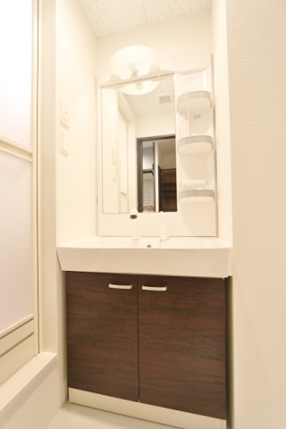 独立洗面台は嬉しいですね