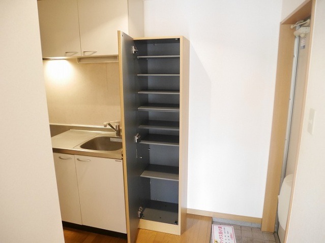 玄関収納もばっちりです。