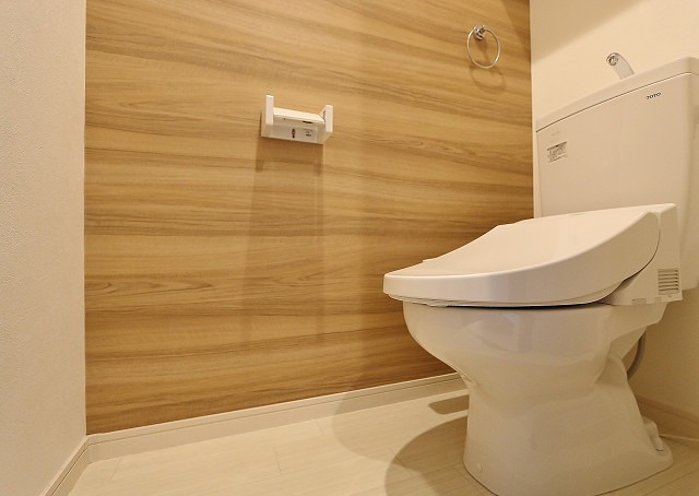 清潔感のあるトイレですね