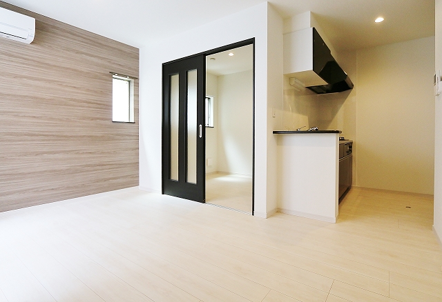 明るいリビングです