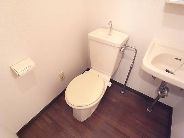 落ち着く雰囲気のお手洗いです