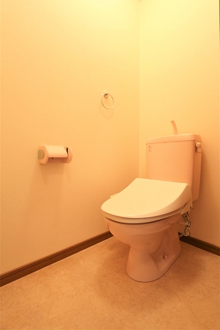 清潔感あるトイレですね